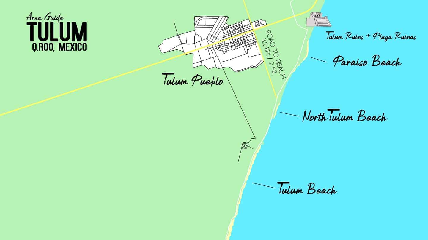 images Downtown Tulum Mexico Map getting stamped