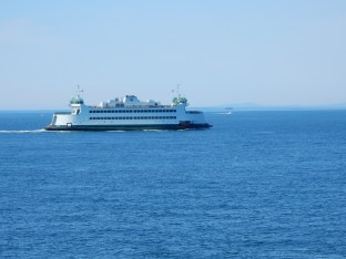 Passing the eastbound ferry between Port Townsend and Coupeville.