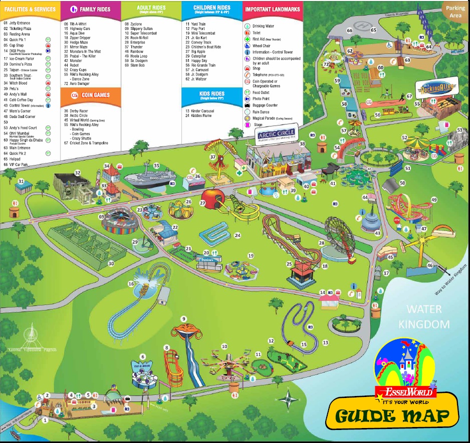 ESSEL WORLD Island Of Fun Ghumakkar Inspiring Travel Experiences Map 
