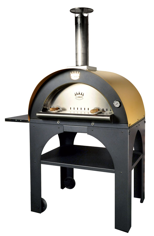 Pulcinella Pizza Oven with Mustard Roof | Giannini Garden