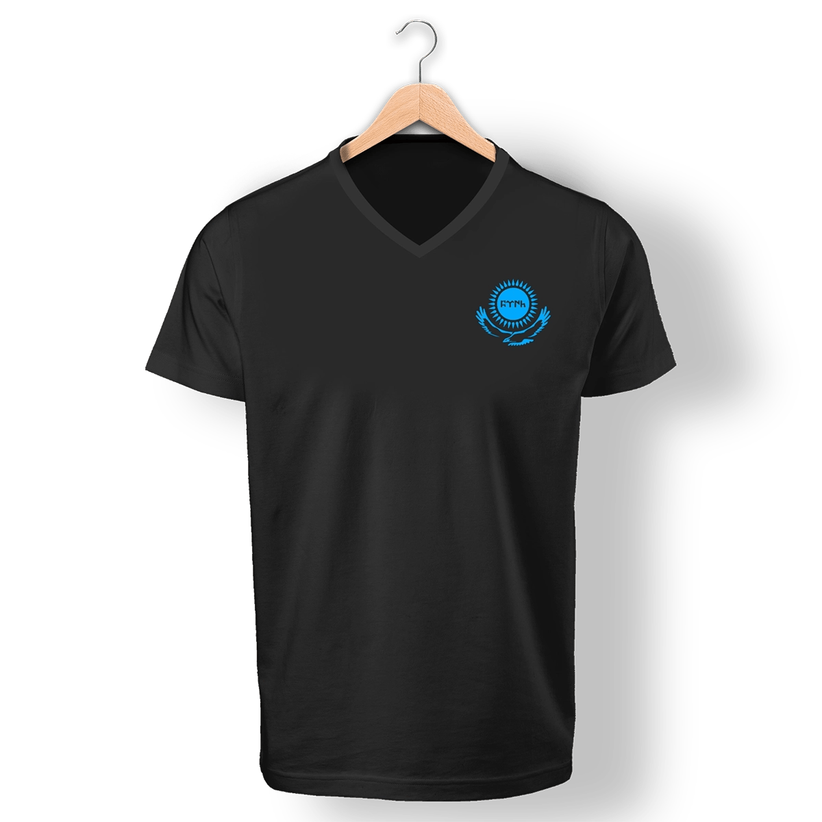 BEWE <br>V Yaka Tshirt Siyah <br>Göktürk 4