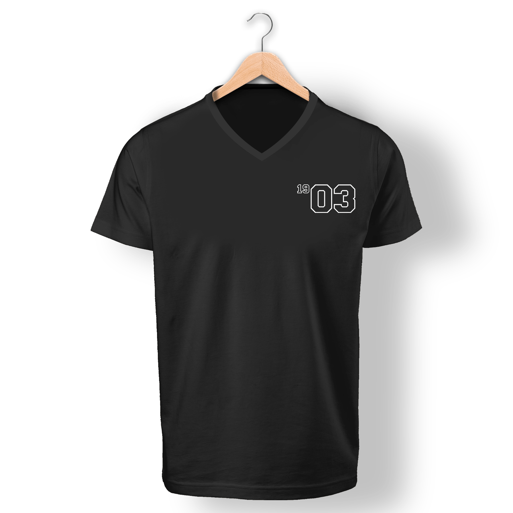 BEWE <br>V Yaka Tshirt Siyah <br>19 03 Year White Evo