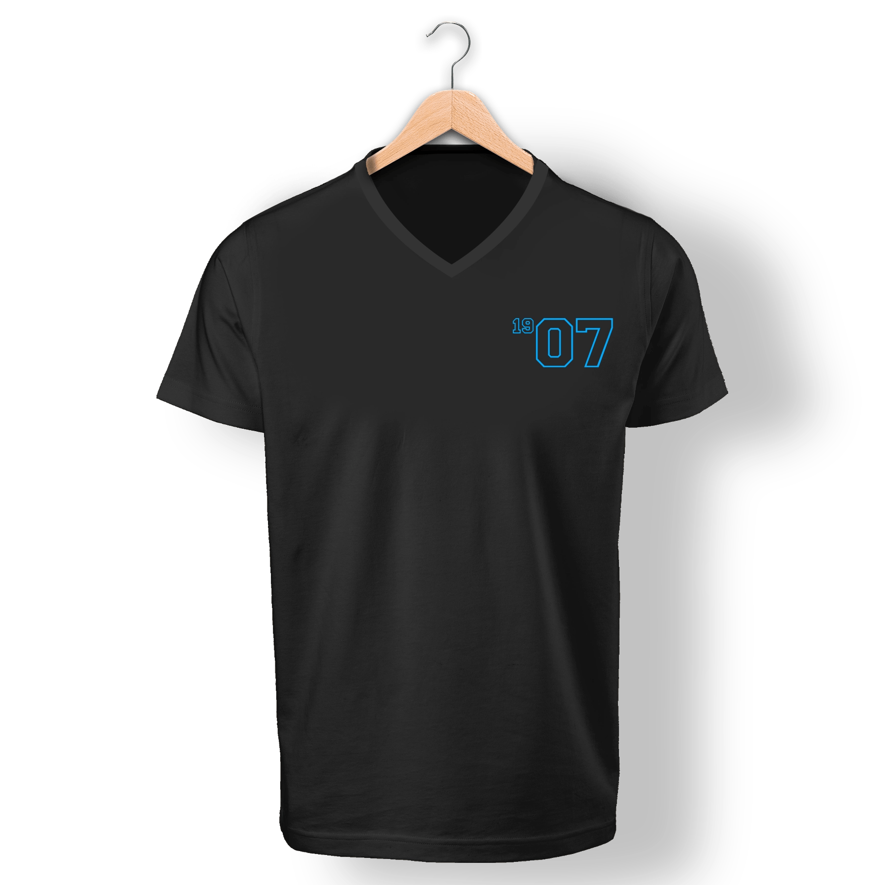BEWE <br>V Yaka Tshirt Siyah <br>19 07 Year Blue Evo