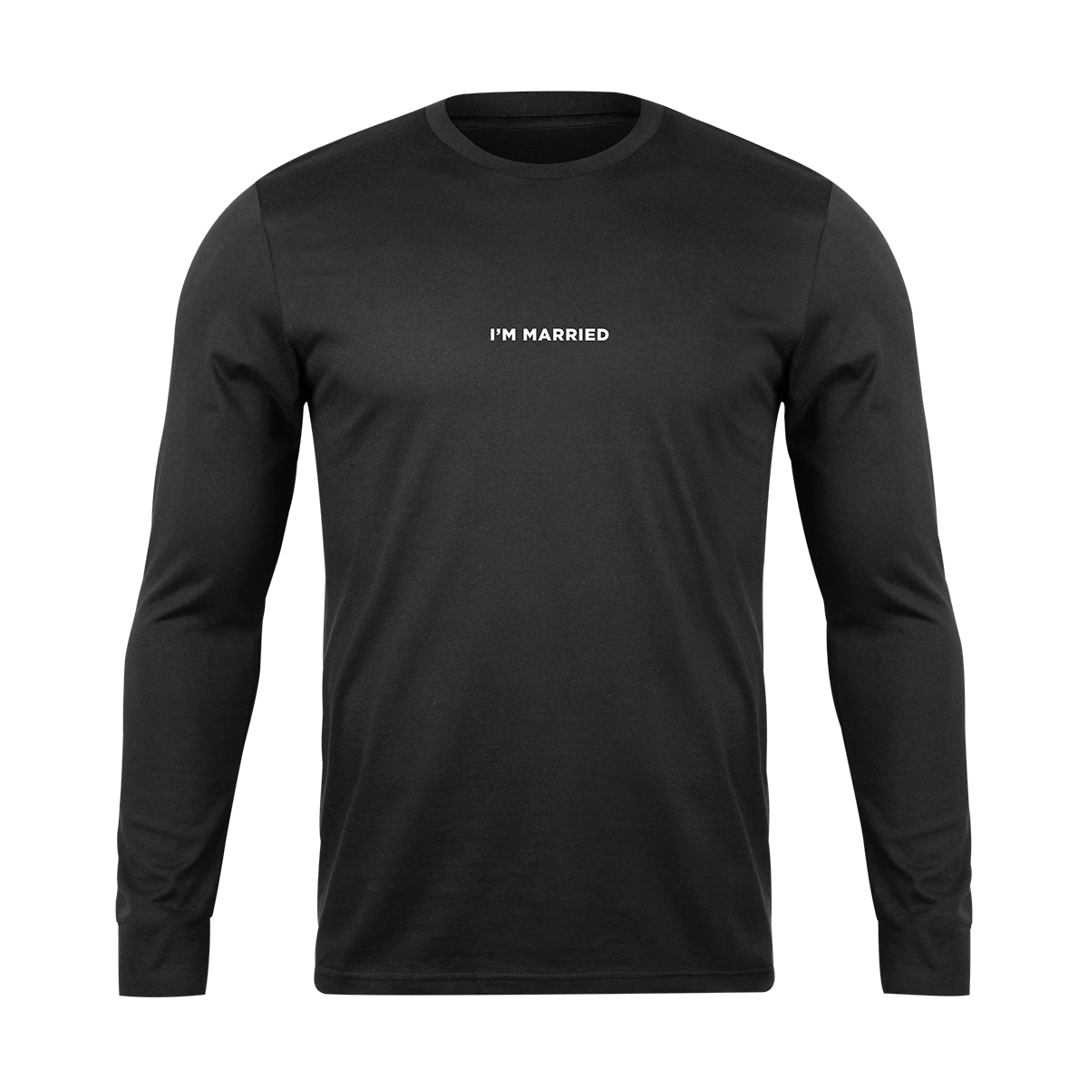 Nartgaard <br>I'm Married <br>Siyah Uzun Kollu Basic Tshirt