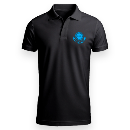 Nartgaard <br>Göktürk 4 <br>Black Polo Yaka Kısa Kollu Tshirt