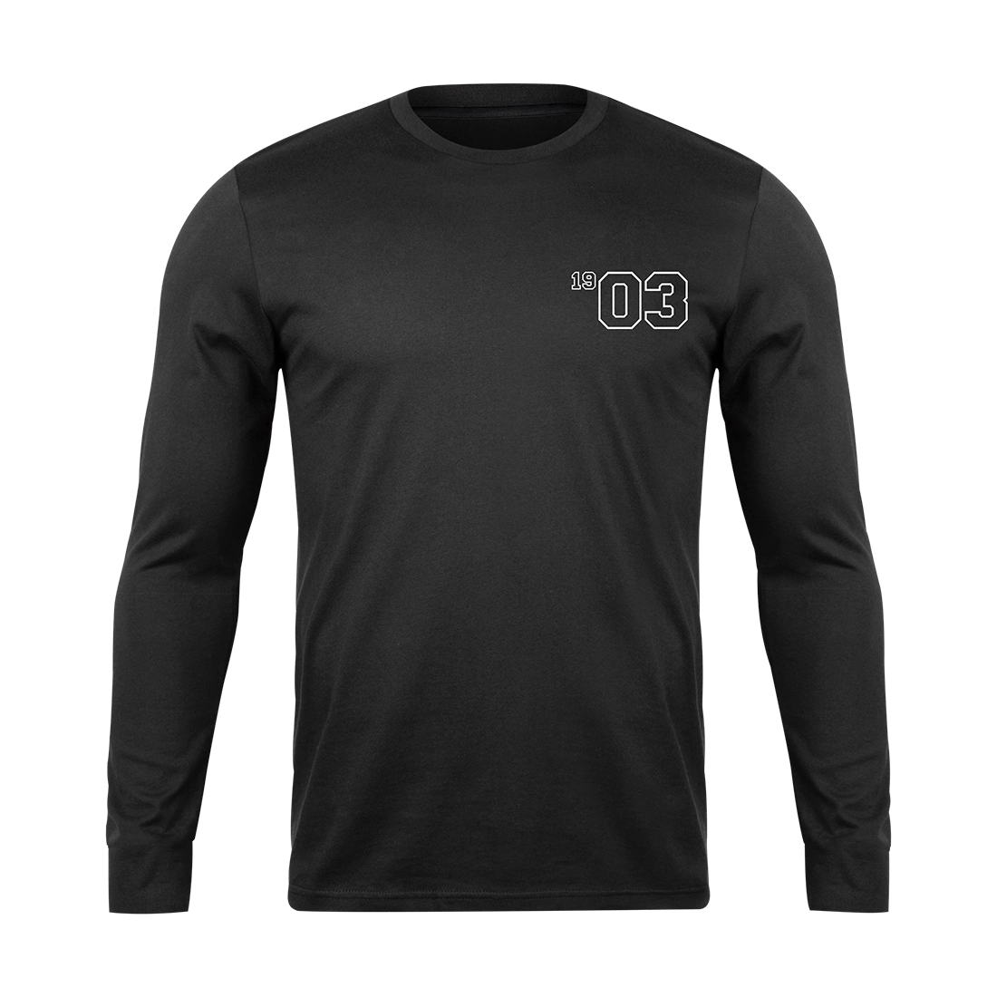 Nartgaard <br>19 03 Year White Evo <br>Siyah Uzun Kollu Basic Tshirt