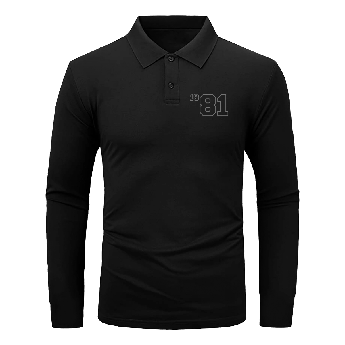 Nartgaard <br>18 81 Year Dark Evo <br>Siyah Uzun Kollu Polo Yaka Tshirt
