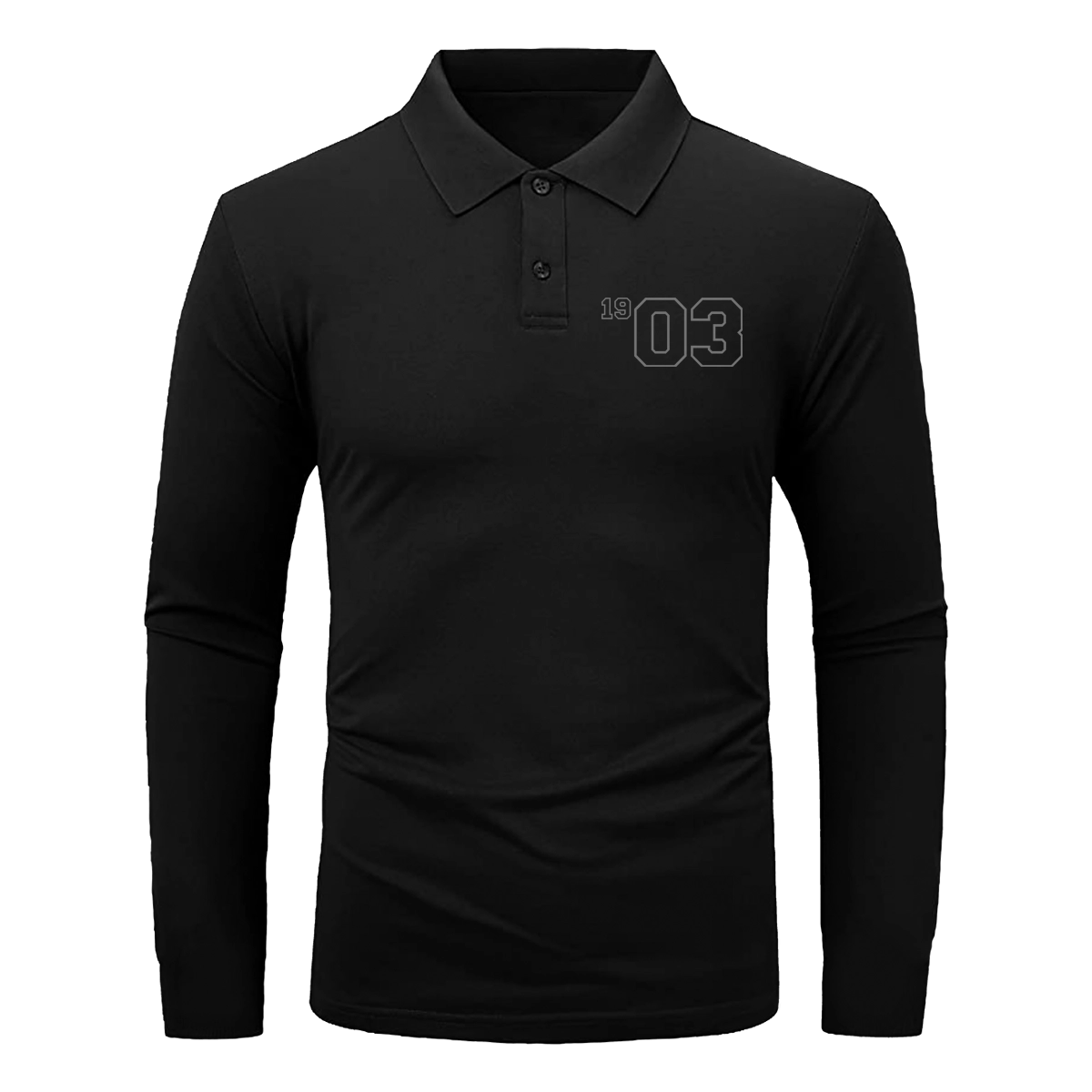 Nartgaard <br>19 03 Year Dark Evo <br>Siyah Uzun Kollu Polo Yaka Tshirt