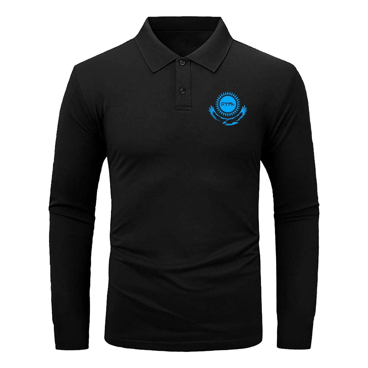 Nartgaard <br>Göktürk 4 <br>Siyah Uzun Kollu Polo Yaka Tshirt