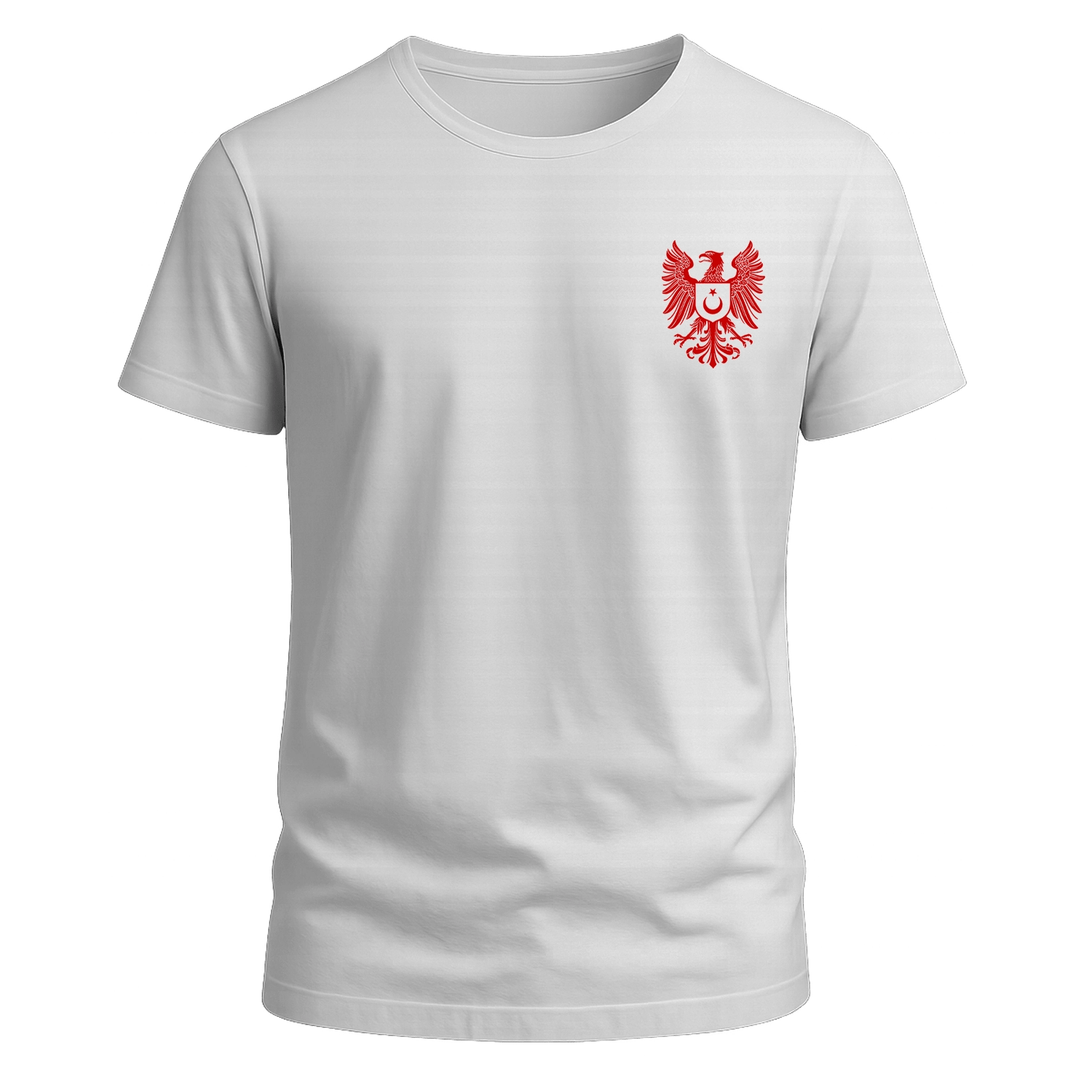 Nartgaard <br>Türk Kartal - Red <br>Beyaz Basic Tshirt