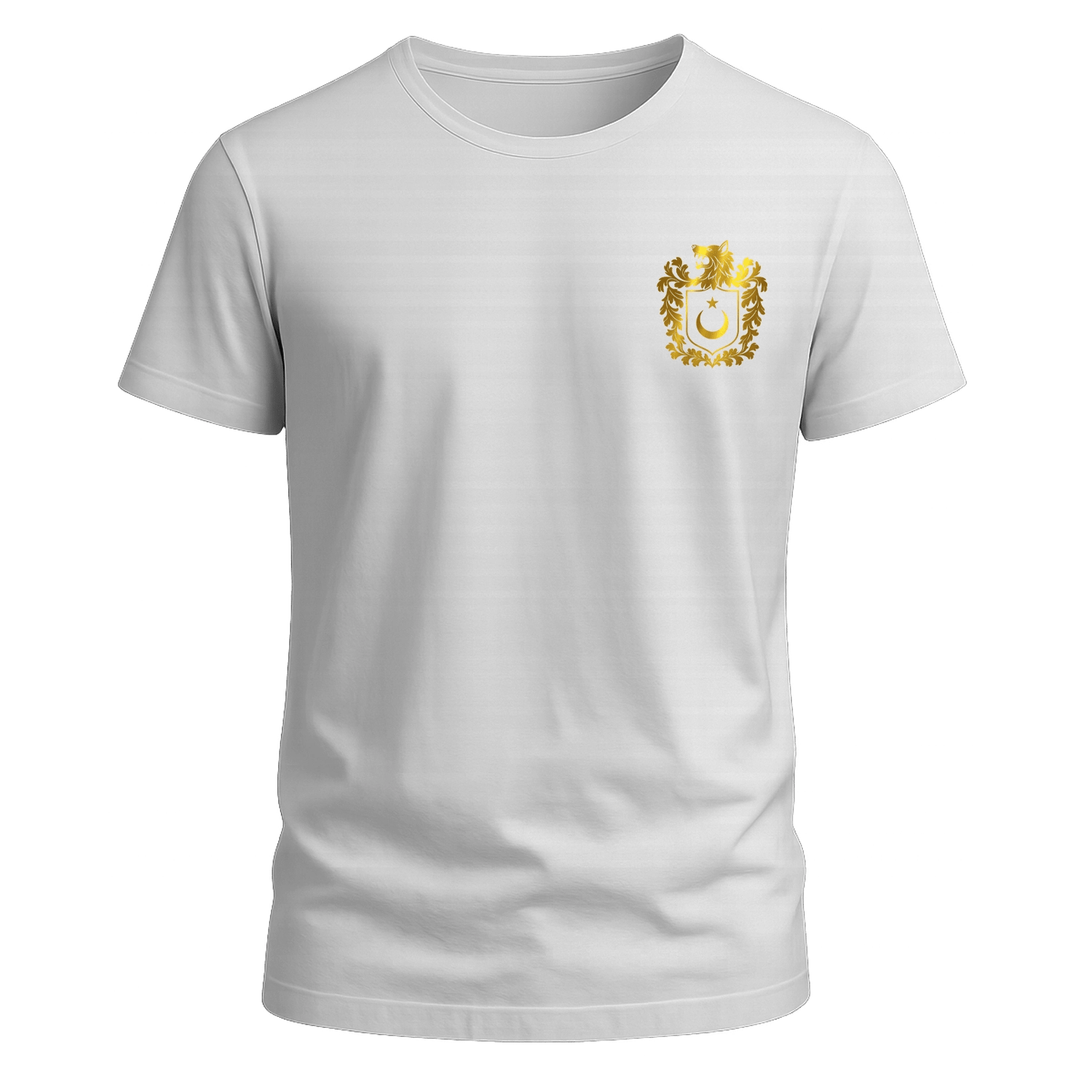 Nartgaard <br>Türk Börü - Gold <br>Beyaz Basic Tshirt