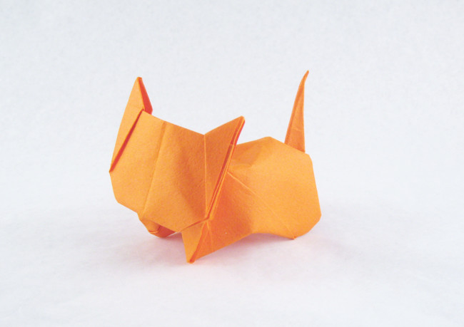 How to make a cute origami cat. Nakashima Gilad S Origami Page