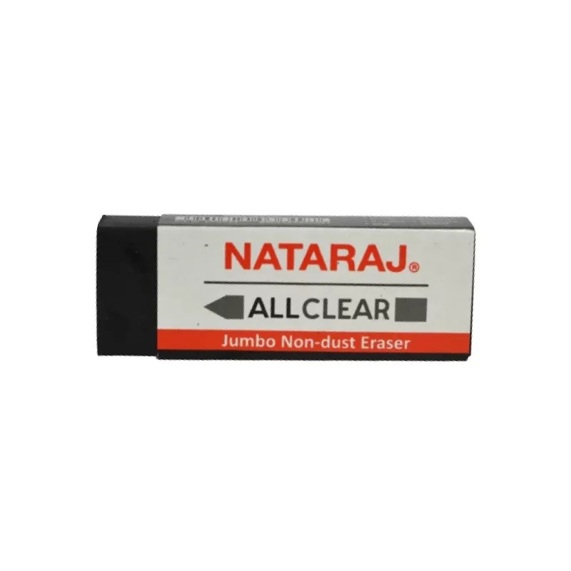 Nataraj All Clear Jumbo Eraser Black