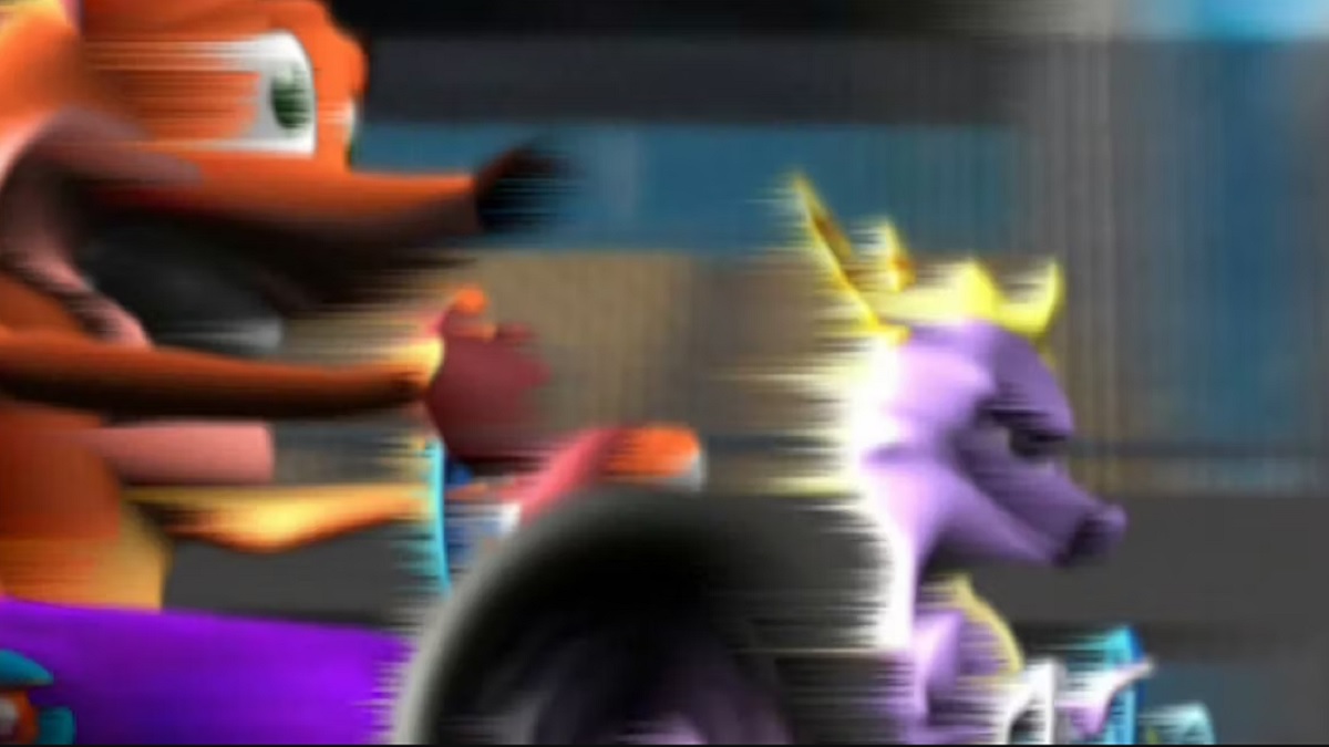 crash vs spyro racing