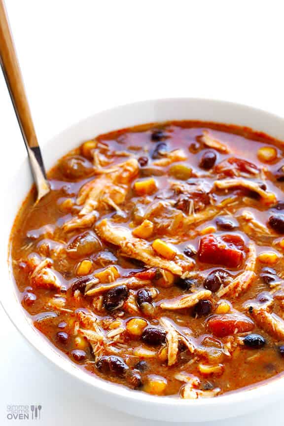 Slow cooker chicken enchilada soup