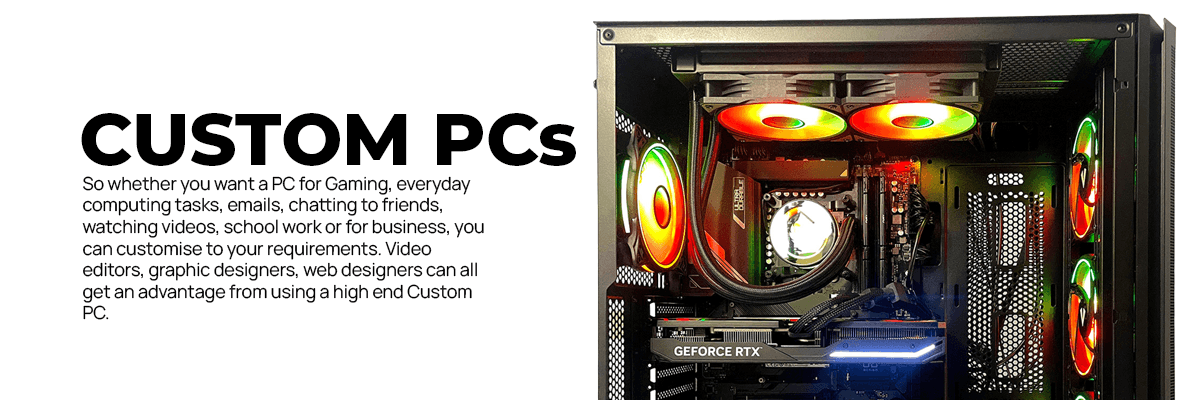 UK S 1 Custom PC Builder Build Your Dream Gaming PC Ginger6 Computers CUSTOMPCS Banner 2 