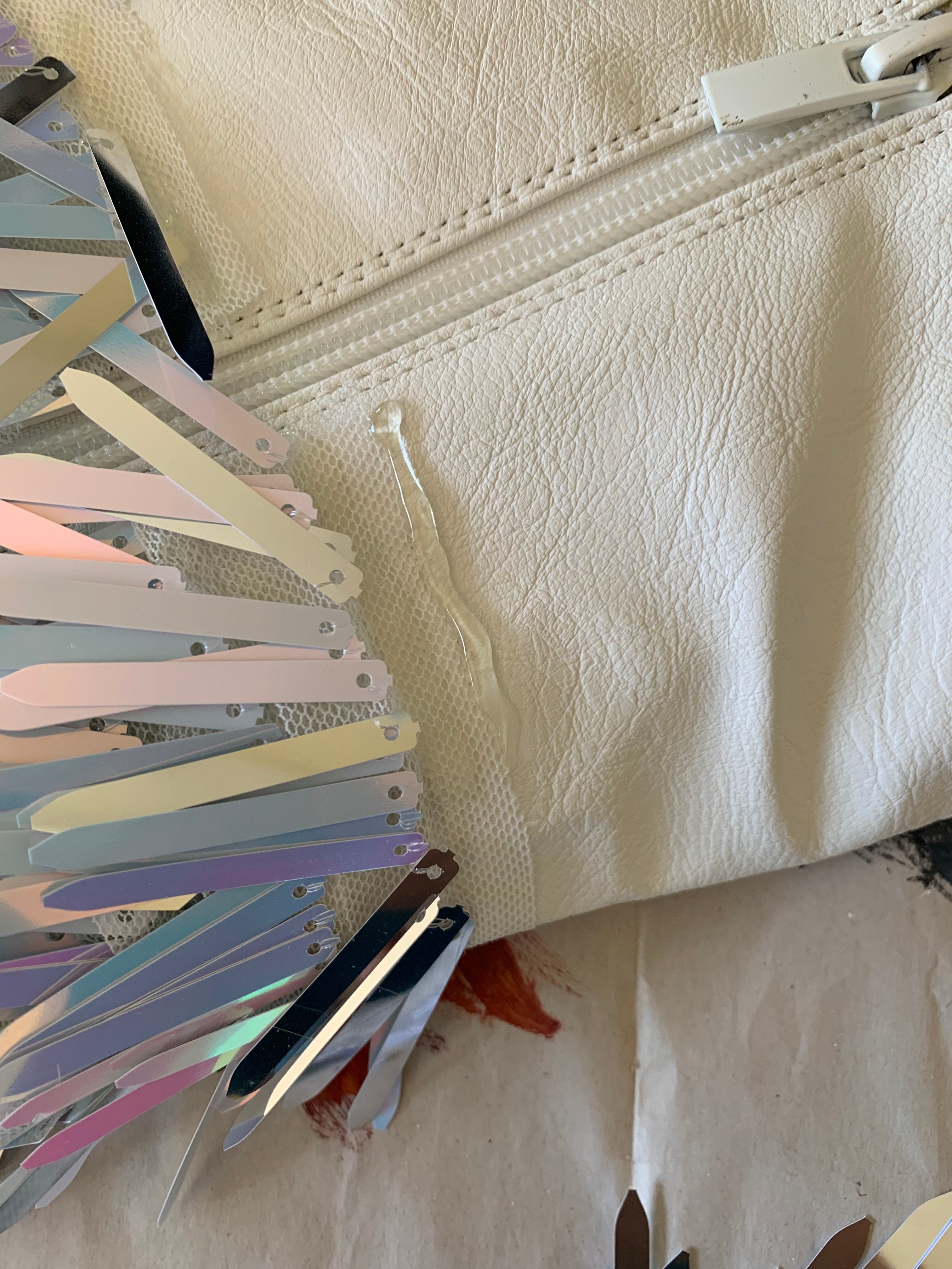 diy beyonce homecoming white fringe boots