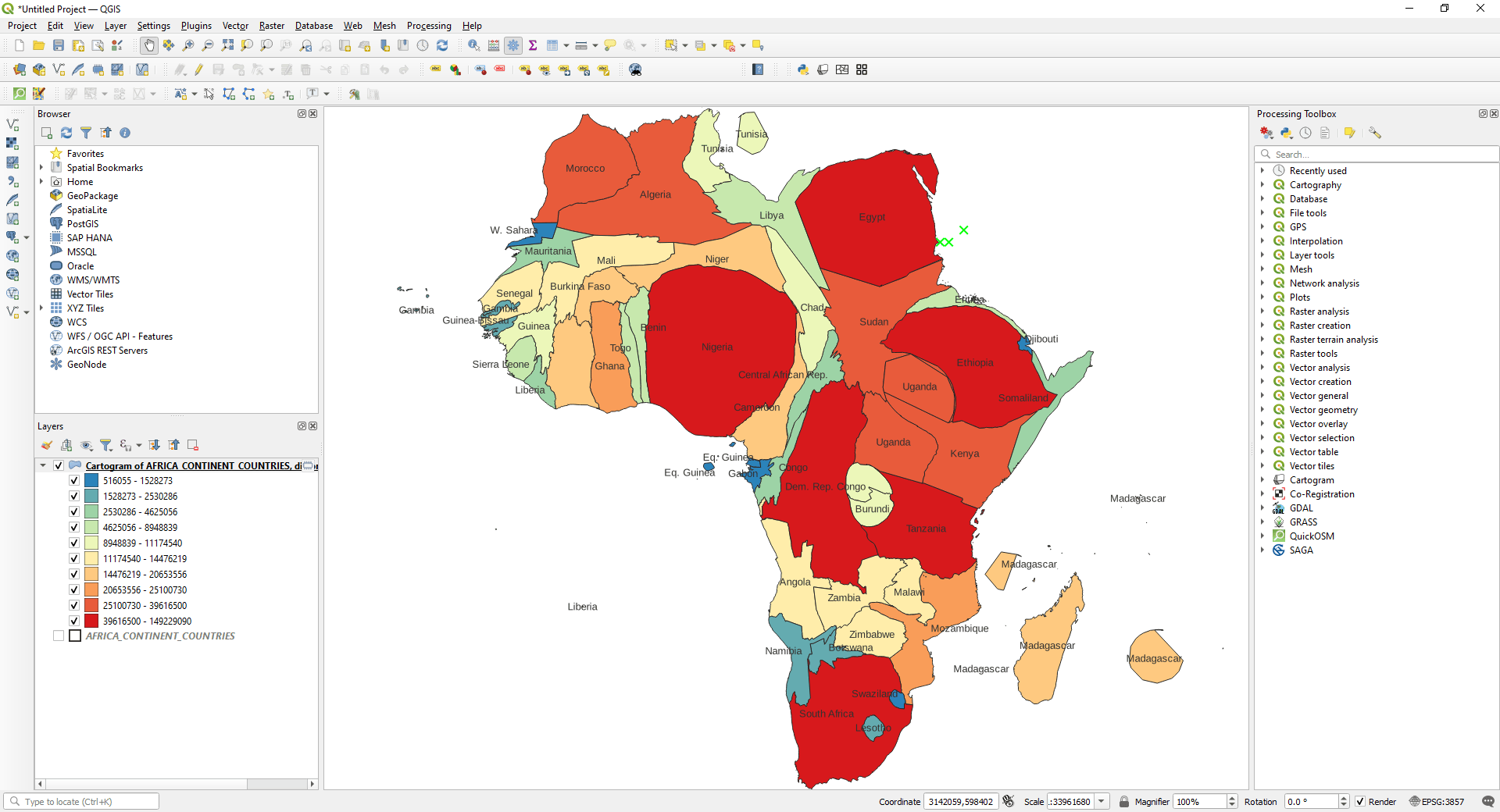 Create Anamorphic Maps In QGIS TYC GIS Carto5 