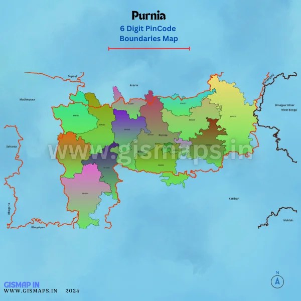 Purnia District Pincode Map Purnia.webp