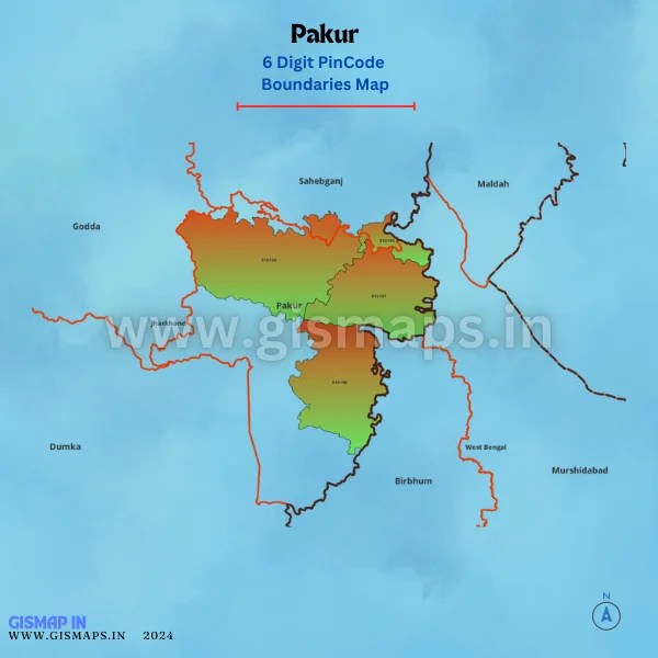 Pakur Map Jharkhand.