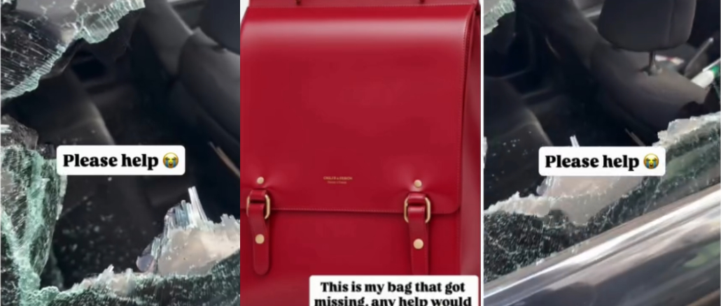 Nigerian Man Who Just Arrived The Country Laments As Thieves Break Into Car, Cart Away Belonging