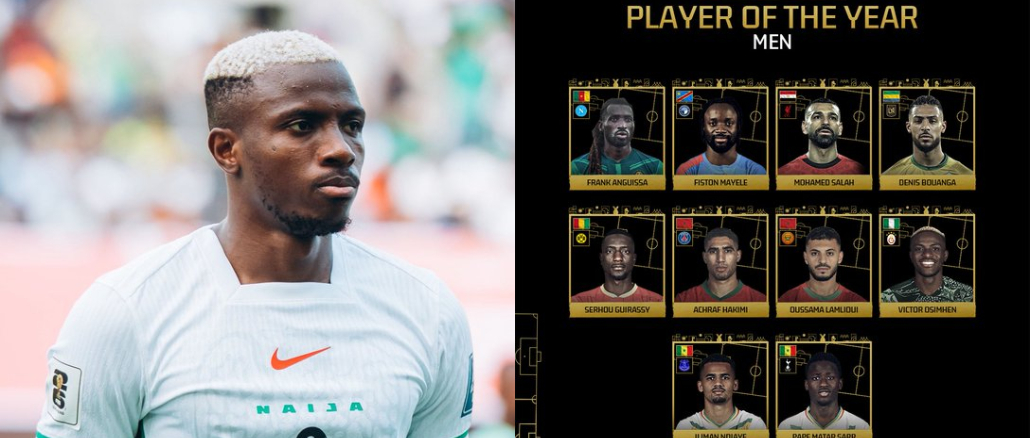 Victor Osimhen Bags Nomination for 2025 CAF Player of the Year