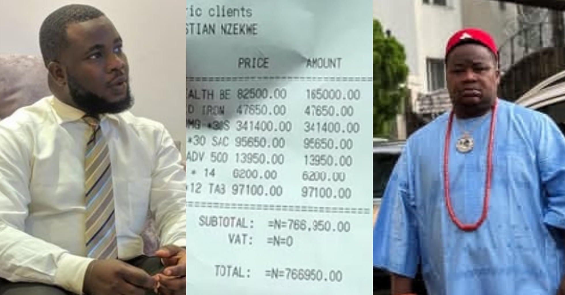 Doctor reacts reacts as Cubana Chief spends over N700K on medications