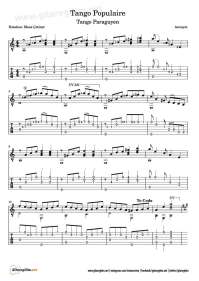 Tango Paraguayen - Classical Guitar Tab