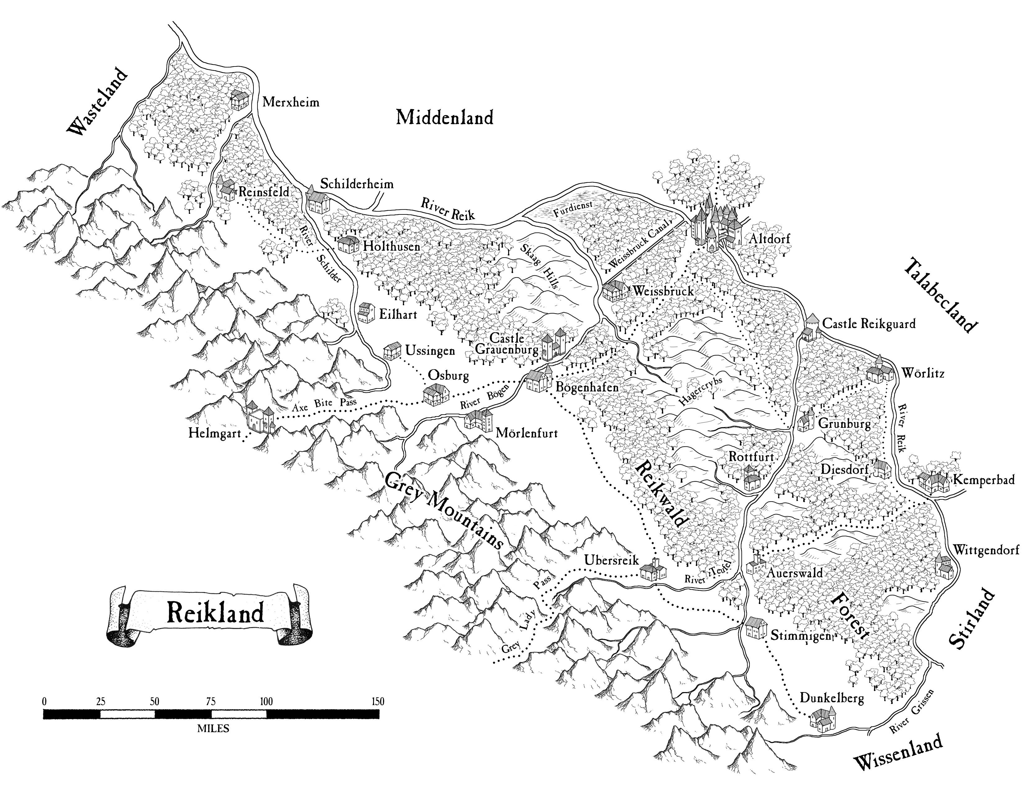 Warhammer Maps Map Reikland.