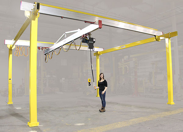 Bridge Crane End Truck with Optional Tractor Drive manufactured by Givens Lifting Systems in the US.