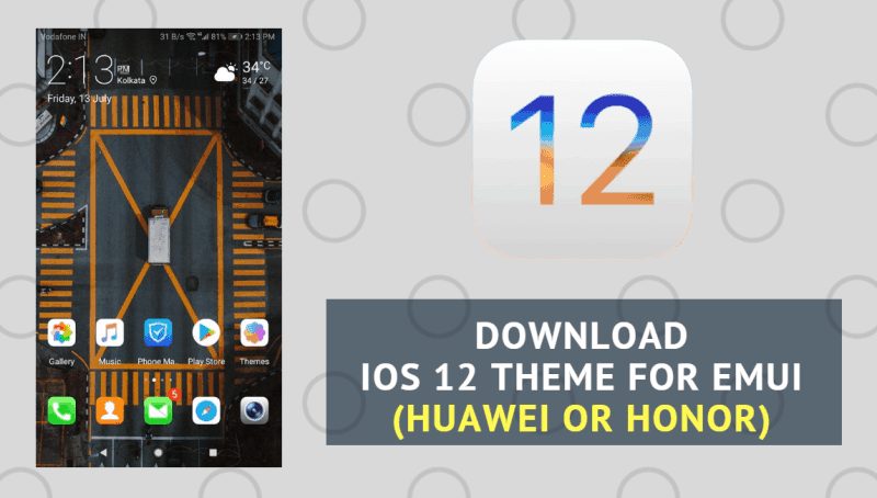 iOS 12 Theme For EMUI