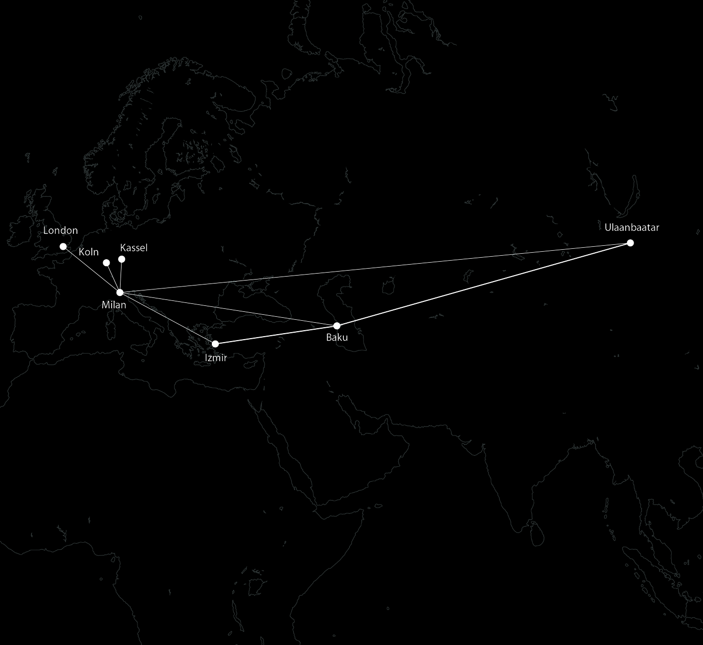 David Goldeneberg, 2012-13, Planned Route for a Mobile Documenta,