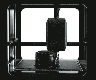The 3D printer used for the bobble head design project