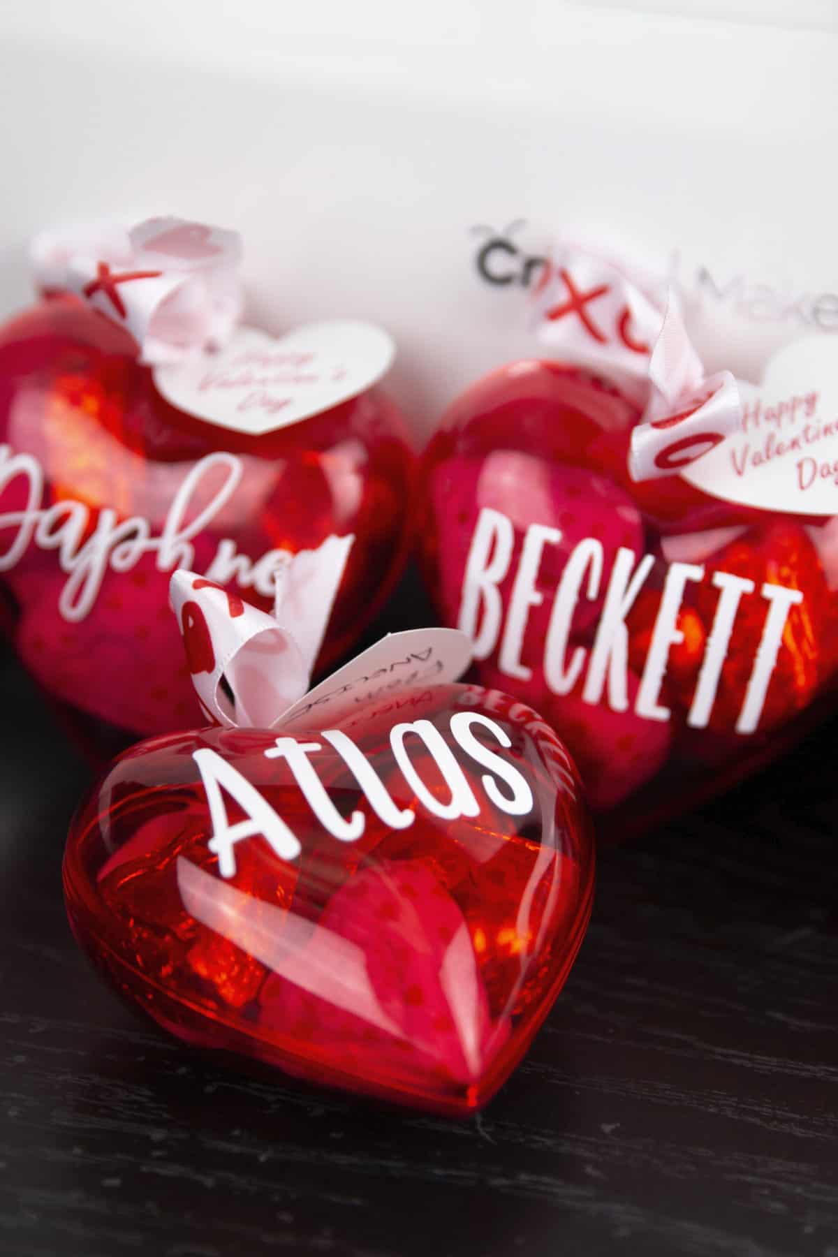 Cricut Dollar Tree Valentines - Glitter and Graze