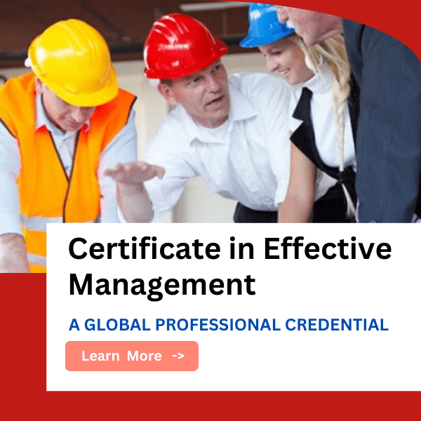 Certificate in Effective Management