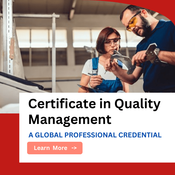 Certificate in Quality Management