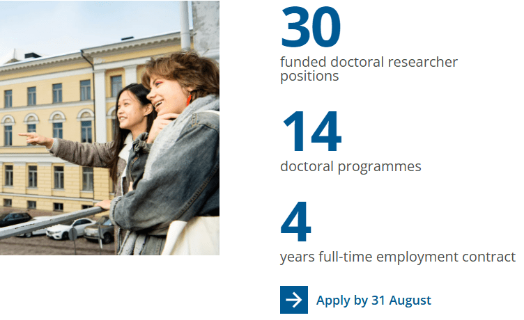 University of Helsinki RESDOC Project 2027: 30 Fully Funded Doctoral Researcher Positions in Finland - Global South Opportunities