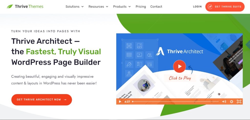 Thrive Architect wordpress page builder plugin - Global Tech Stack Thrive Architect wordpress page builder plugin