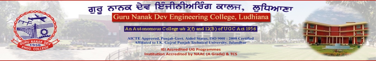 Guru Nanak Dev Engineering College Ludhiana