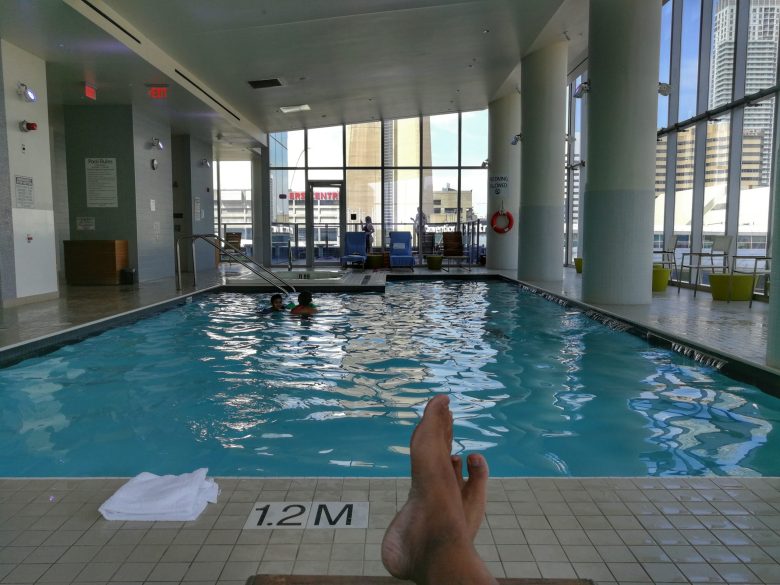 Pool time at the Delta Toronto