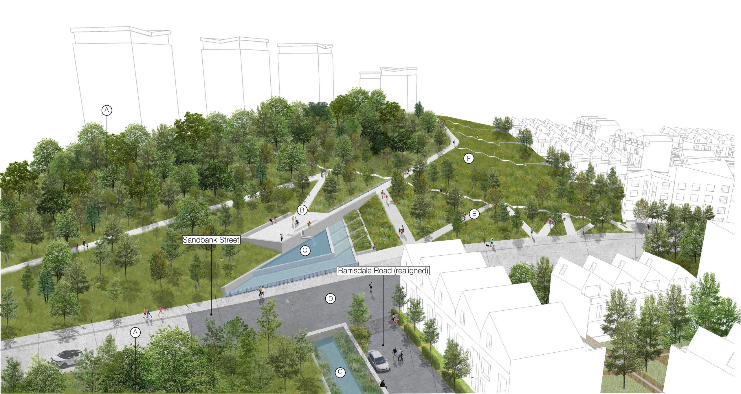 Maryhill TRA – Sandbank St visual