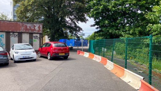 Glasgow Green diversion on Adelphi St – old bar pinch point