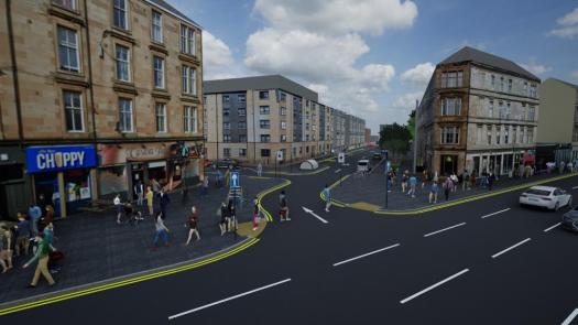 Visualisation of Argyle St looking onto Kent Rd
