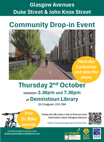 Dennistoun Library Community Drop-in event 2 October 2025