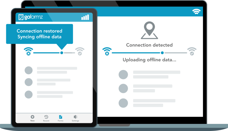 Offline Forms And Data Capture Goformz - Mountain Illustration Collection - Mobile Quality