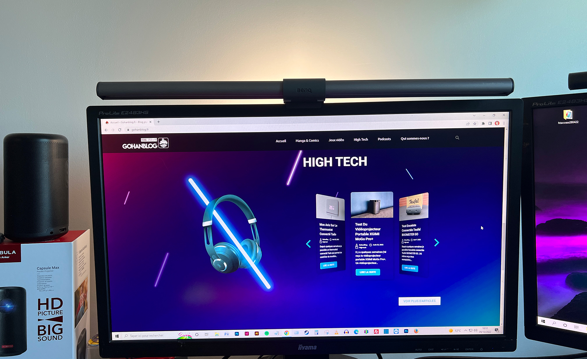 Prise en main] BenQ ScreenBar, la lampe de bureau pour écran de PC