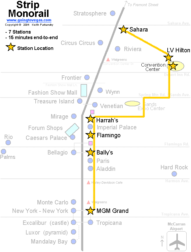 Las Vegas Monorail Map Route Prices Stops Information Guide Monorail 