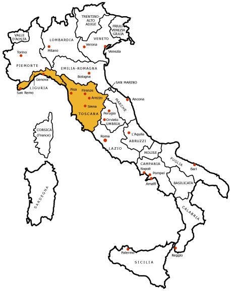 Italy Map Drawing