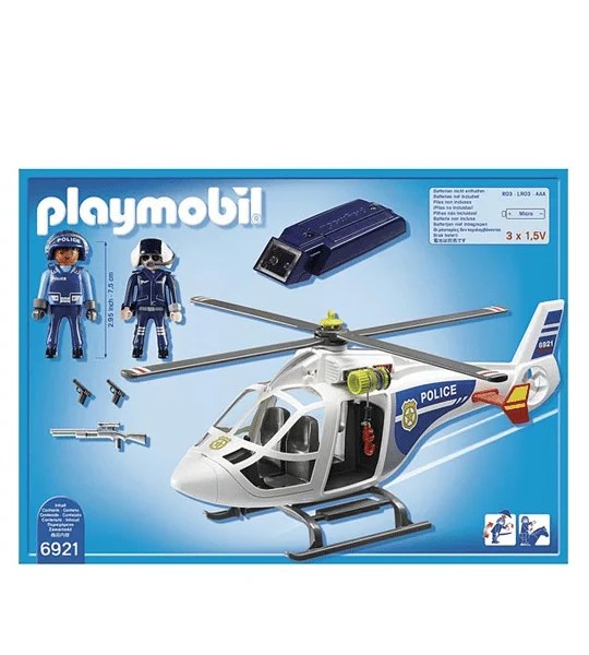 HÉLICOPTÈRE DE POLICE-PLAYMOBIL 6921 HÉLICOPTÈRE DE POLICE-PLAYMOBIL 6921