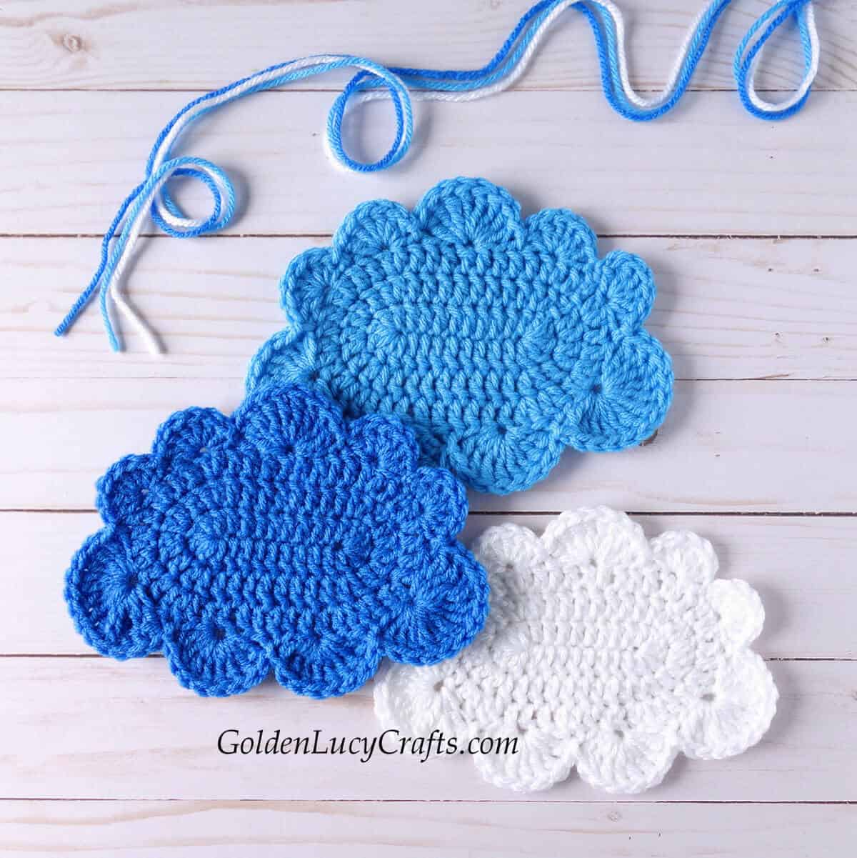 10/06/2018 · this little cloud with raindrops is quite easy to make in a day and a sweet little gift to decorate a little ones room. Crochet Large Cloud Pattern Applique Coaster Goldenlucycrafts